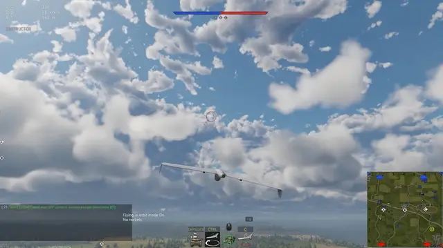 War Thunder recon UAV over the battlefield — radar overlay guide cover